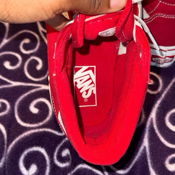 Red/White Platform Vans Women’s Sz 11 - Picture 7 of 11